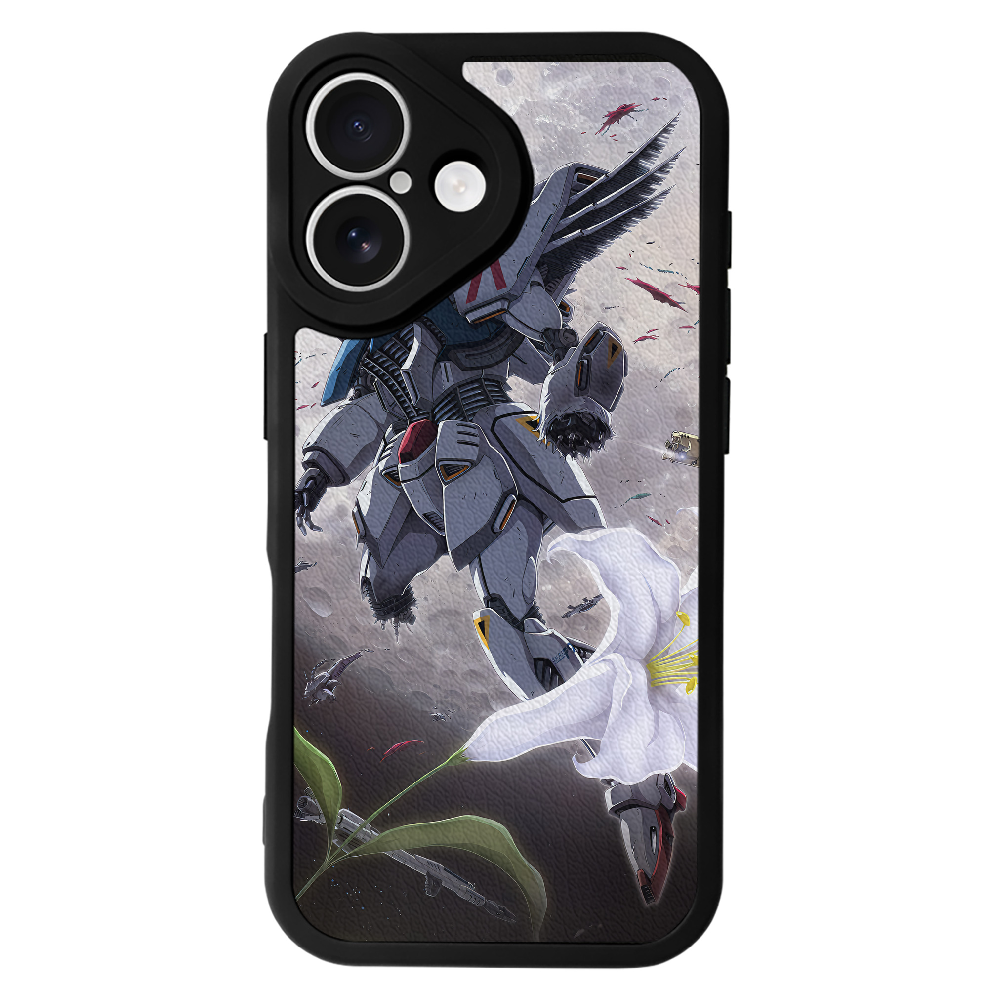 （画像用） 機動戦士ガンダム Mobile Suit Gundam 【iPhone 16シリーズ対応】シリコンスマホケース（レザー調） 材質：シリコン